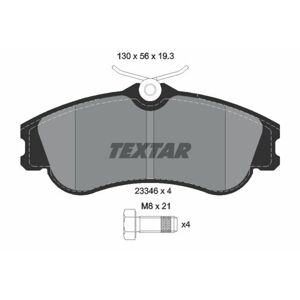 TEXTAR Sada brzdových platničiek kotúčovej brzdy 2334602