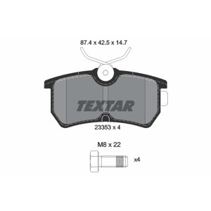 TEXTAR Sada brzdových platničiek kotúčovej brzdy 2335301