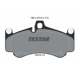 TEXTAR Sada brzdových platničiek kotúčovej brzdy 2341401