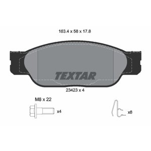TEXTAR Sada brzdových platničiek kotúčovej brzdy 2342301