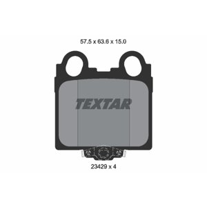TEXTAR Sada brzdových platničiek kotúčovej brzdy 2342901