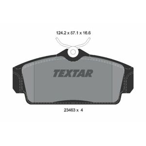 TEXTAR Sada brzdových platničiek kotúčovej brzdy 2346302