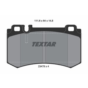 TEXTAR Sada brzdových platničiek kotúčovej brzdy 2347802