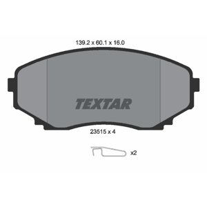 TEXTAR Sada brzdových platničiek kotúčovej brzdy 2351501