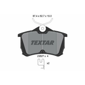 TEXTAR Sada brzdových platničiek kotúčovej brzdy 2352701