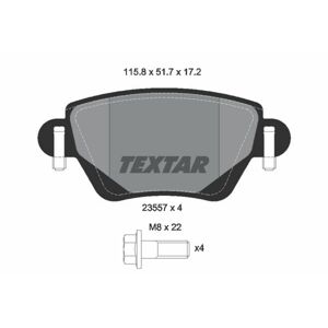 TEXTAR Sada brzdových platničiek kotúčovej brzdy 2355701