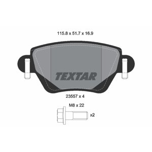 TEXTAR Sada brzdových platničiek kotúčovej brzdy 2355702