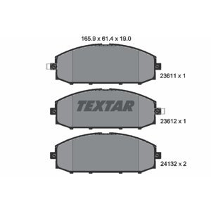 TEXTAR Sada brzdových platničiek kotúčovej brzdy 2361101
