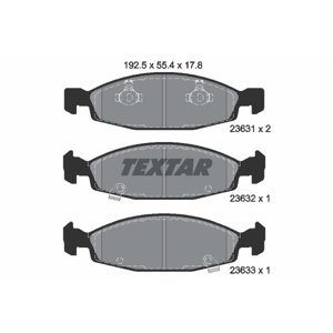 TEXTAR Sada brzdových platničiek kotúčovej brzdy 2363101