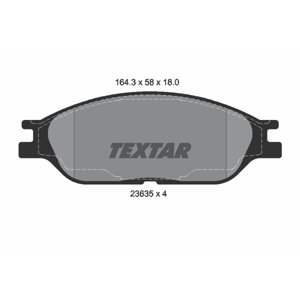 TEXTAR Sada brzdových platničiek kotúčovej brzdy 2363501