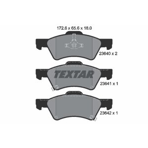 TEXTAR Sada brzdových platničiek kotúčovej brzdy 2364001