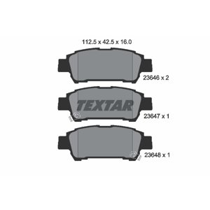 TEXTAR Sada brzdových platničiek kotúčovej brzdy 2364601