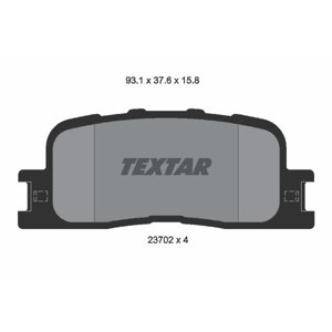 TEXTAR Sada brzdových platničiek kotúčovej brzdy 2370201