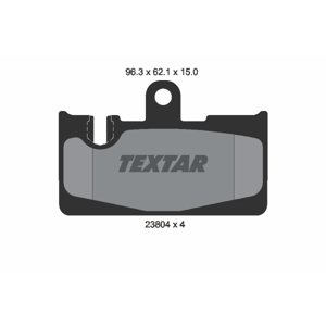 TEXTAR Sada brzdových platničiek kotúčovej brzdy 2380401