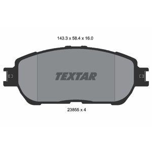 TEXTAR Sada brzdových platničiek kotúčovej brzdy 2385501
