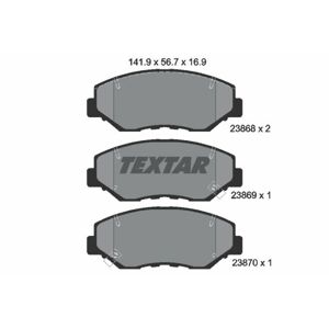 TEXTAR Sada brzdových platničiek kotúčovej brzdy 2386801