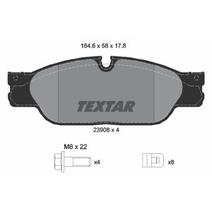 TEXTAR Sada brzdových platničiek kotúčovej brzdy 2390801