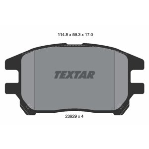 TEXTAR Sada brzdových platničiek kotúčovej brzdy 2392901