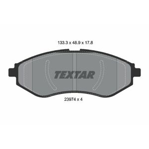 TEXTAR Sada brzdových platničiek kotúčovej brzdy 2397401