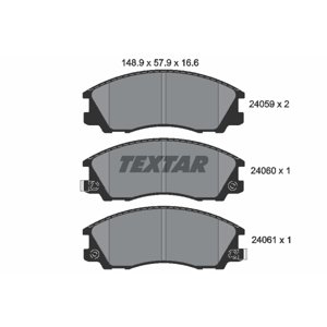 TEXTAR Sada brzdových platničiek kotúčovej brzdy 2405901