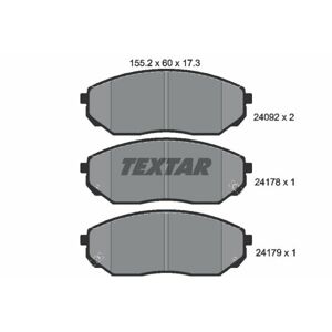 TEXTAR Sada brzdových platničiek kotúčovej brzdy 2409201