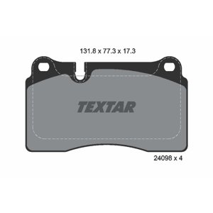 TEXTAR Sada brzdových platničiek kotúčovej brzdy 2409801