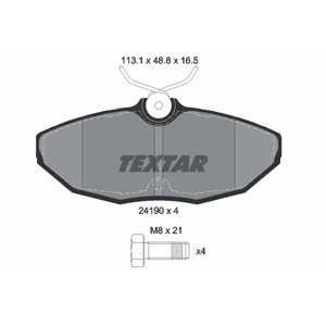 TEXTAR Sada brzdových platničiek kotúčovej brzdy 2419001