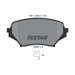 TEXTAR Sada brzdových platničiek kotúčovej brzdy 2429701