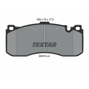 TEXTAR Sada brzdových platničiek kotúčovej brzdy 2431601