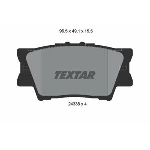 TEXTAR Sada brzdových platničiek kotúčovej brzdy 2433801