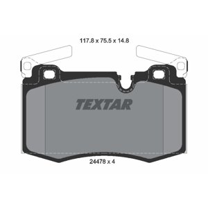TEXTAR Sada brzdových platničiek kotúčovej brzdy 2447801