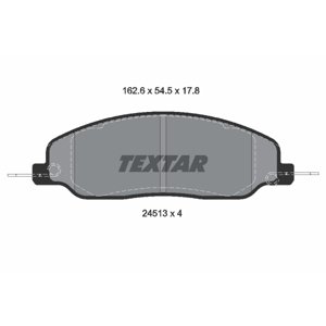 TEXTAR Sada brzdových platničiek kotúčovej brzdy 2451301