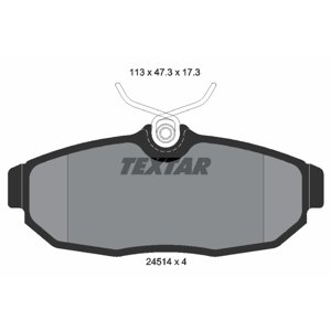 TEXTAR Sada brzdových platničiek kotúčovej brzdy 2451401