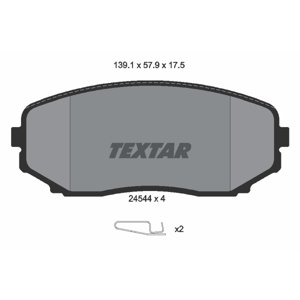 TEXTAR Sada brzdových platničiek kotúčovej brzdy 2454401