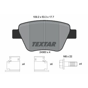 TEXTAR Sada brzdových platničiek kotúčovej brzdy 2456301