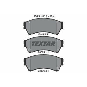 TEXTAR Sada brzdových platničiek kotúčovej brzdy 2458202