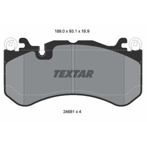 TEXTAR Sada brzdových platničiek kotúčovej brzdy 2468101