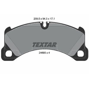 TEXTAR Sada brzdových platničiek kotúčovej brzdy 2468501