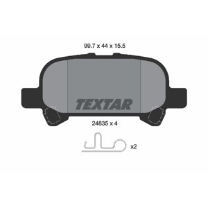 TEXTAR Sada brzdových platničiek kotúčovej brzdy 2483501