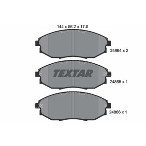 TEXTAR Sada brzdových platničiek kotúčovej brzdy 2486401