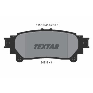 TEXTAR Sada brzdových platničiek kotúčovej brzdy 2491801