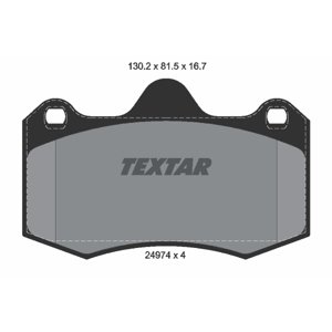 TEXTAR Sada brzdových platničiek kotúčovej brzdy 2497401