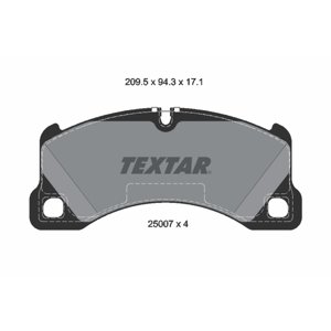 TEXTAR Sada brzdových platničiek kotúčovej brzdy 2500703