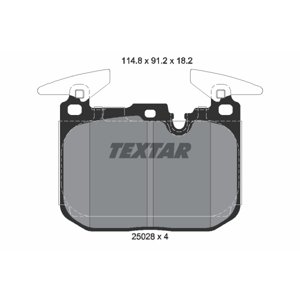 TEXTAR Sada brzdových platničiek kotúčovej brzdy 2502801