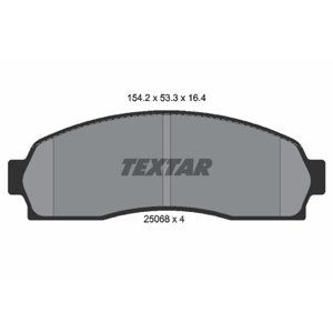 TEXTAR Sada brzdových platničiek kotúčovej brzdy 2506801
