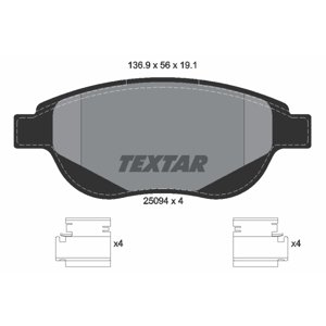TEXTAR Sada brzdových platničiek kotúčovej brzdy 2509401