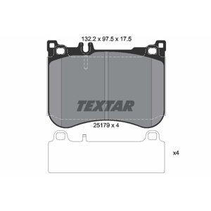 TEXTAR Sada brzdových platničiek kotúčovej brzdy 2517903