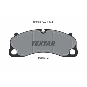 TEXTAR Sada brzdových platničiek kotúčovej brzdy 2551901