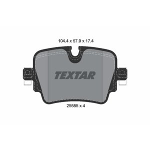 TEXTAR Sada brzdových platničiek kotúčovej brzdy 2558501