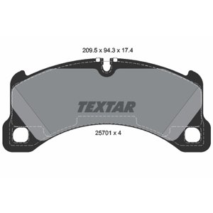 TEXTAR Sada brzdových platničiek kotúčovej brzdy 2570101